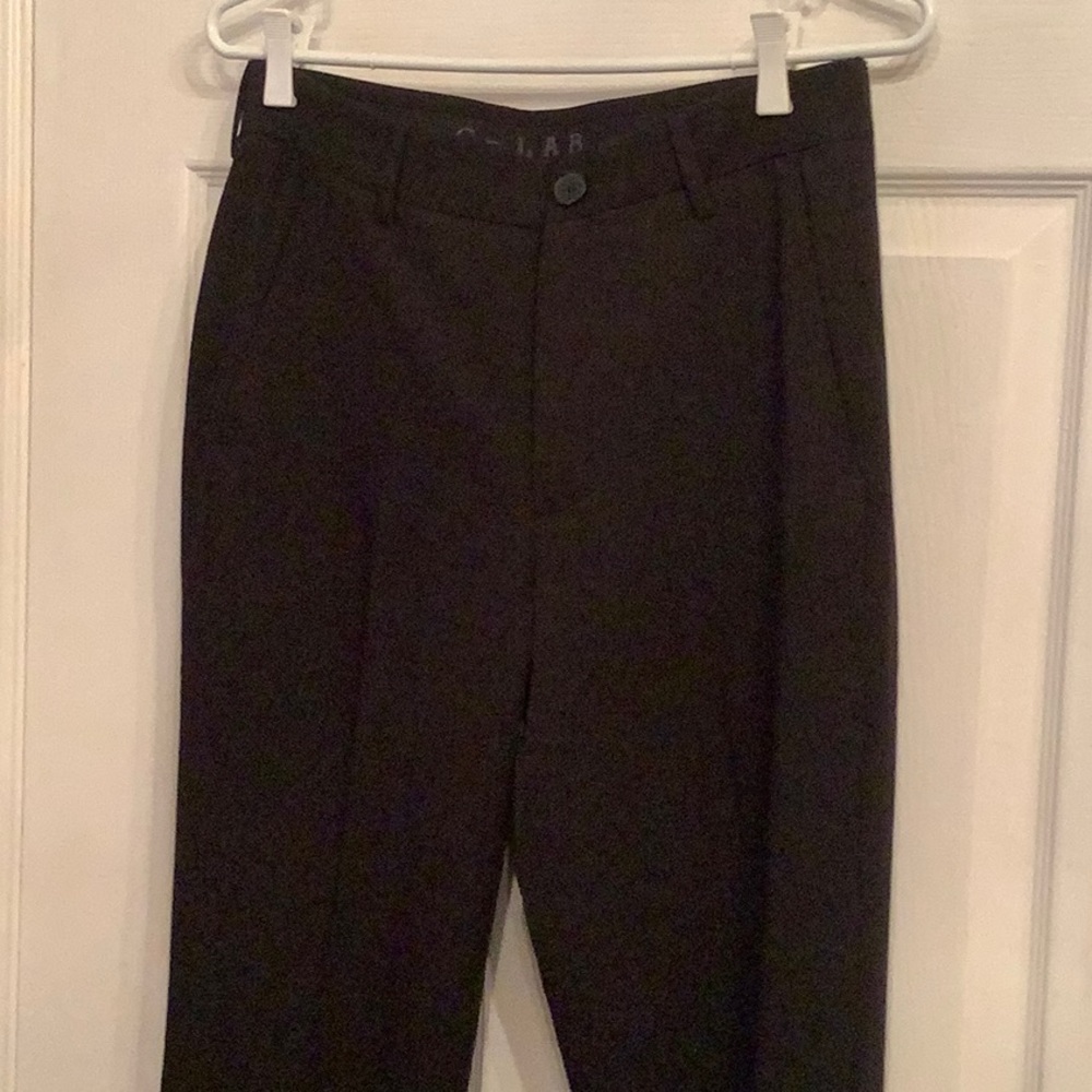 Black Formal Dress Pants with Pleats